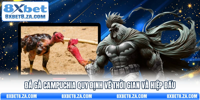 Đá gà Campuchia quy định về thời gian và hiệp đấu